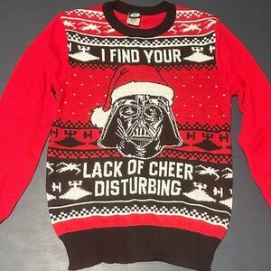 Star Wars Red and Black Crewneck Sweater